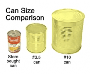can size comparison