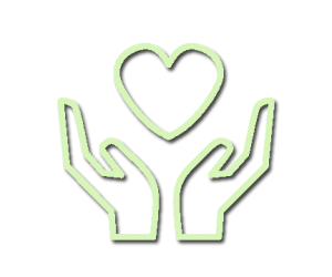 hands and heart donation