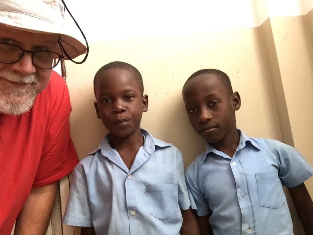 Doug and a couple of buddies in Haiti